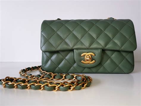 olive green Chanel bag